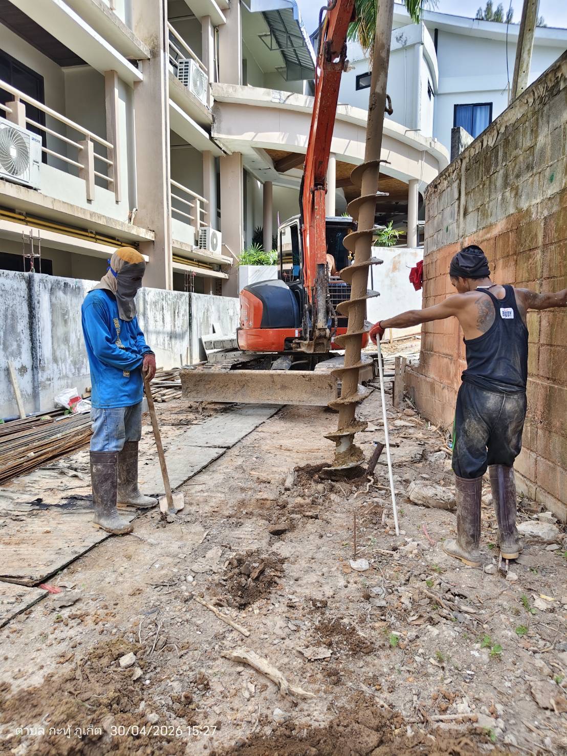 ขั้นตอนงานเจาะเสาเข็ม ตั้งแต่วางผังจนเทคอนกรีต โดยช่างเอ พันแสน